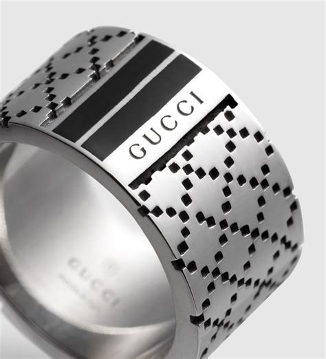 gucci mens ring silver|luxury silver rings for men.